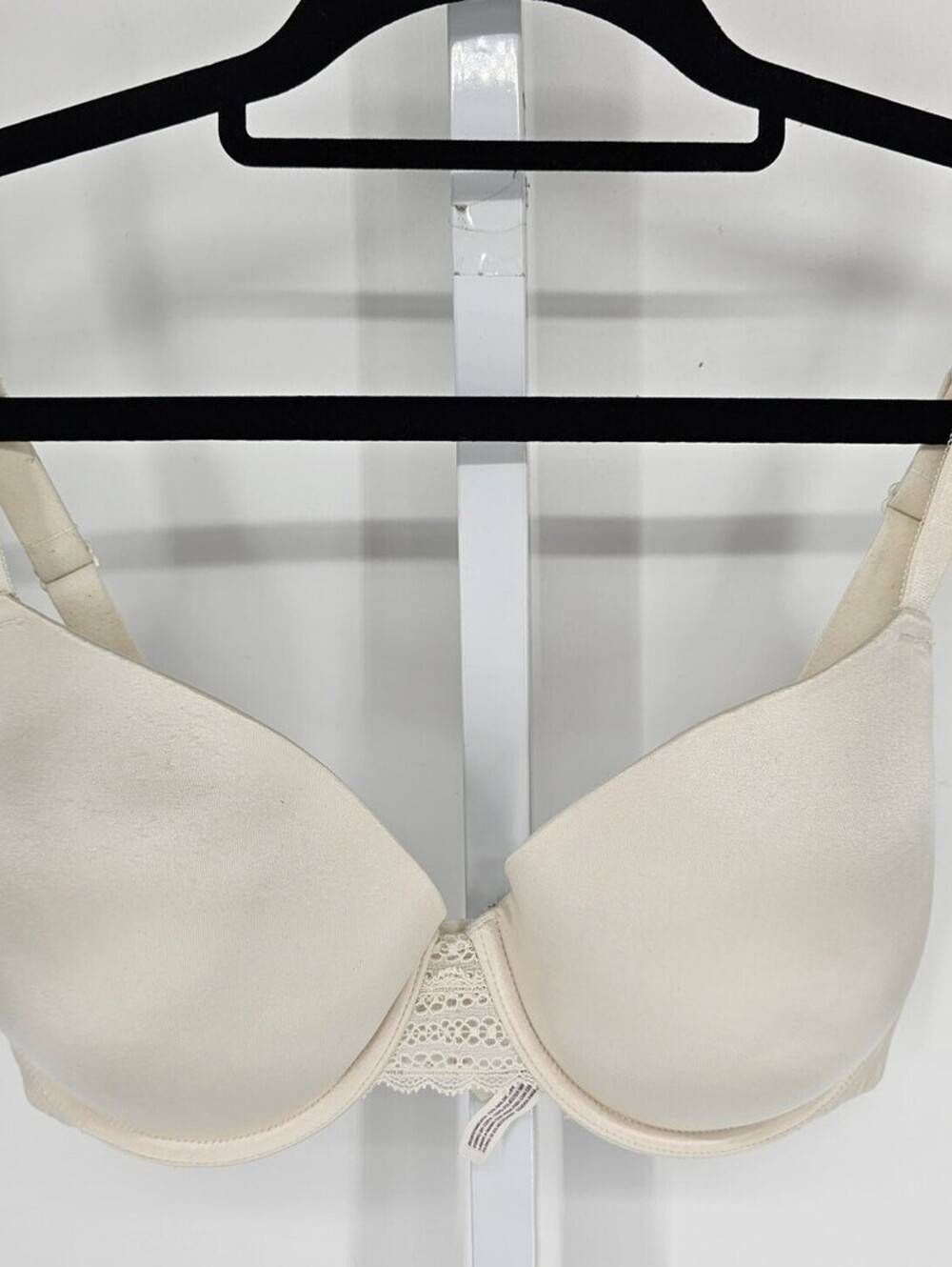 Auden Womens Sz 36DD Classic Lightly Lined T Shirt Bra Solid White